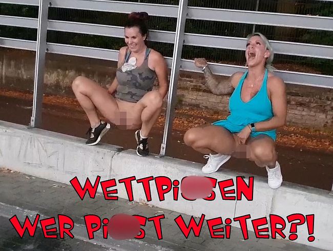 aische per***s Porno Video: Wettpi**en mit Fit***Sandy! Wer pi**t weiter?!